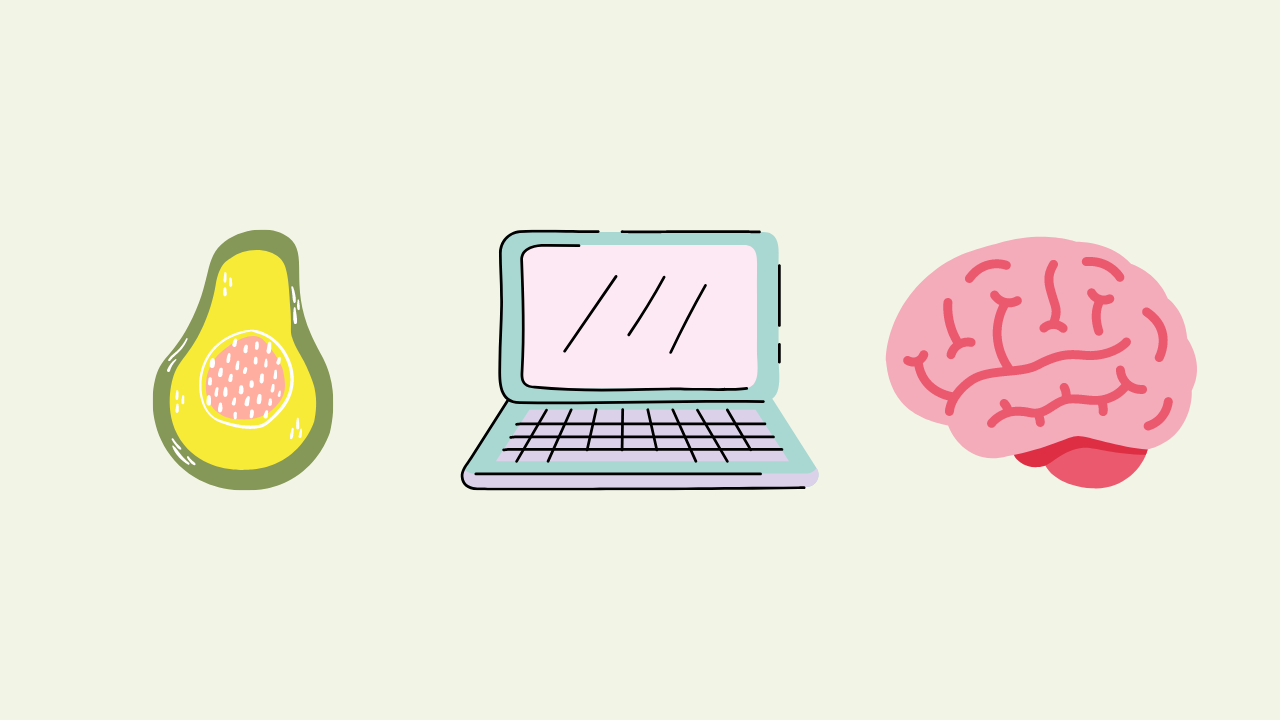 An avocado, a computer and a brain